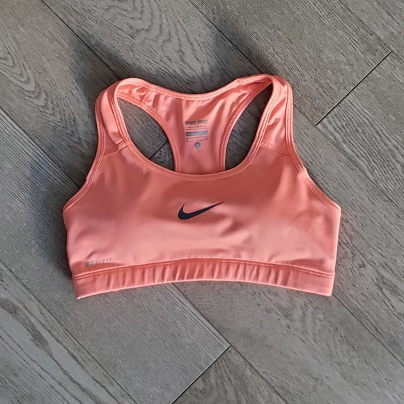 Nike Pro Sports Bra - Peach/Salmon - Picture 1 of 5
